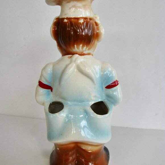 Vintage 1940s Friends Show Ceramic Chef Kitchen Utensil Holder Monicas Kitchen - Picture 4 of 7